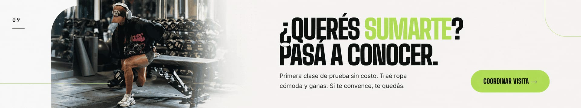 Gym KRAFT — Quiero ser socio